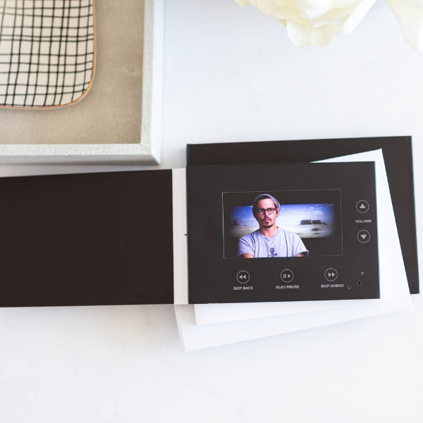 MediaBuk Video Brochure — 5 inch Screen — 5 × 7 size (2 color options)