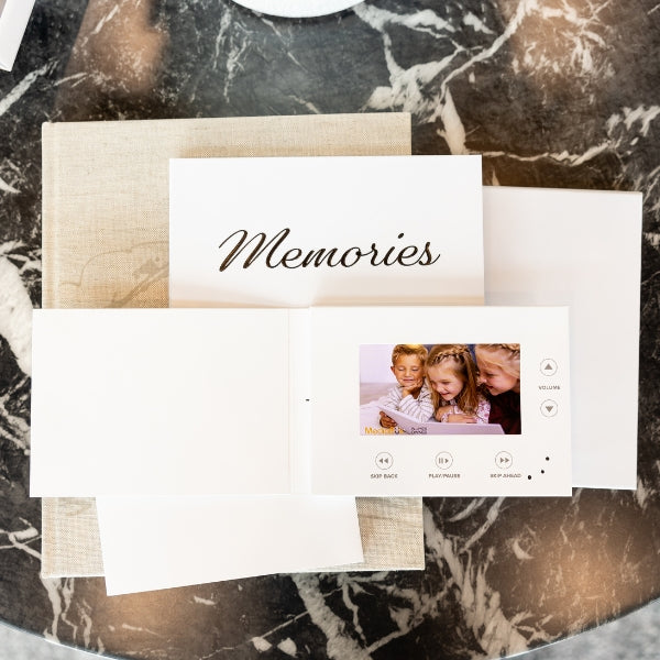 MediaBuk Video Brochure — 5 inch Screen — 5 × 7 size (2 color options)